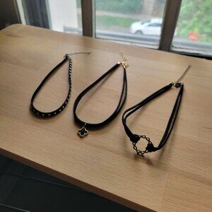 NWOT LOT of Three Adjustable Choker Necklaces